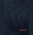 abstract paper cut background futuristic vector image