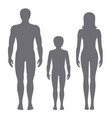 man woman and child vector image