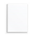 Blank realistic spiral notepad notebook Royalty Free Vector