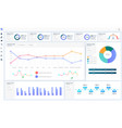 dashboard great design for any site purposes vector image vector image
