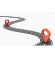 road goes into horizon vector image vector image