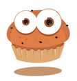 funny muffin vector image