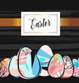 hand drawn abstract creative happy easter vector image vector image