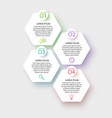 business infographic template design with numbers vector image vector image