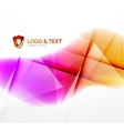 business wave purple and orange vector image