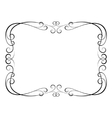 Calligraphy ornamental decorative frame Royalty Free Vector