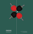 pingpong poster template vector image vector image