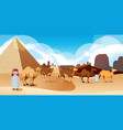 wild desert landscape at daytime scene vector image