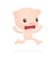 funny cartoon pig vector image