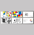 minimalistic abstract editable layout vector image