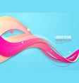 modern colorful flow poster wave liquid shape vector image vector image
