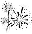 firework black vector image vector image