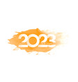 watercolor style happy new year 2023 event banner vector image