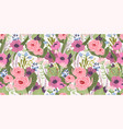 floral seamless pattern design for paper vector image