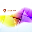 business wave purple and orange vector image