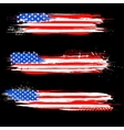grungy american flag banner vector image vector image