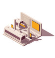 isometric metropolitan advertising vector image