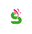 letter s logo vector image vector image