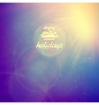summer holidays sunset with defocused lights vector image vector image