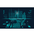 electricity preview vector image