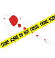 crime scene do not cross vector image