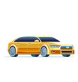 modern yellow car taxi cab vector image
