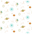 planets in space seamless cute pattern vector image