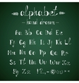 alphabet and punctuation chalkboard vector image