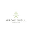 hempcannabis oil logo design vector image