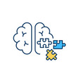 attention deficit disorder rgb color icon vector image