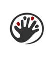 people care logo template icon brand identity vector image