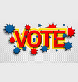 vote inscription colorful concept vector image vector image