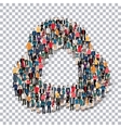 abstract transparency symbol people vector image vector image