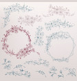 collection swirl elements and flourishes vector image vector image