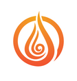 flame logo vector image vector image