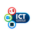 ict great design for any purposes vector image