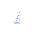 sailboat vector image