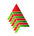 pyramid food assembly logo vector image vector image