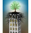 tower block tree vector image vector image