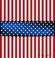 american flag card vector image vector image