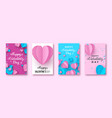 happy valentines day typography posters vector image