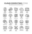 cloud computing internet technology online vector image