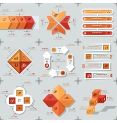 Flat Infographic Design Royalty Free Vector Image