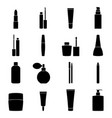 set of cosmetics icons vector image vector image