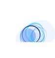 abstract circles and waves on white vector image vector image