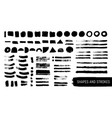 artistic isolated realistic textured brushstrokes vector image