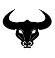 bull head vector image