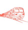 train vector image vector image