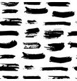 brush stroke seamless pattern hand drawn grunge vector image
