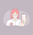 statistics coronavirus danger growth concept vector image